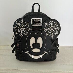 Loungefly Disney Mickey Vampire Bat Glow‑In‑The‑Dark Mini Backpack — Exclusive
